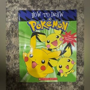 Scholastic How to Draw Pokémon Book - Green and Yellow Cover